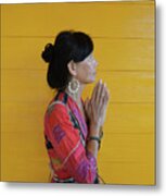 Black Hmong Woman 1 Metal Print