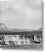 Black Panorama Southwest Usa Metal Print