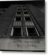 Blackstone Building Downtown Tyler Bnw Metal Print