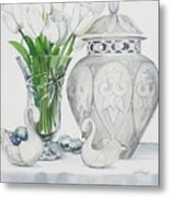 Blanc De Blanc Metal Print