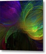 Blast Of Color Abstract Metal Print