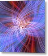 Blue Abstract. Concept Freedom Metal Print