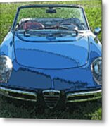 Blue Alfa Romeo Spyder Metal Print
