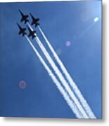 Blue Angels On Independence Day Metal Print