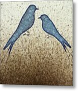 Blue Birds 2 Metal Print