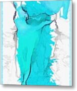 Blue Dancer Metal Print