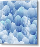Blue Eggs - Abstract Background Metal Print