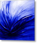 Blue Expression Metal Print