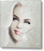 Blue Eyes Blond Metal Print