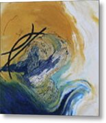 Blue Flame Vi Metal Print