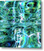 Blue Green Abstract 091015 Metal Print