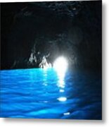 Blue Grotto Capri Metal Print