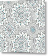 Blue Lace Metal Print