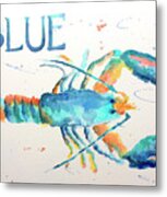 Blue Lobster Metal Print