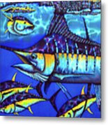 Blue Marlin Fish Metal Print