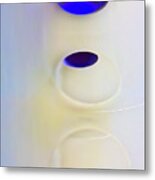 Blue Orbs Metal Print