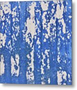 Blue Painted Metal Metal Print