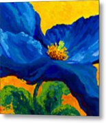 Blue Poppy Metal Print