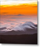 Blue Ridge Valley Of Clouds Metal Print