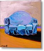 Blue Slipcover Metal Print