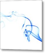 Blue Smoke Metal Print