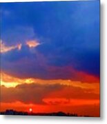 Blue Sunset Metal Print