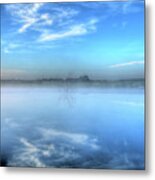 Blue Times Two Metal Print