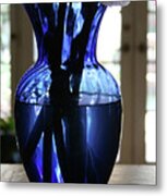 Blue Vase Metal Print