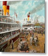 Boat - A Vacation To Remember - 1901 Metal Print