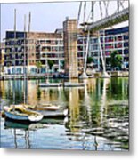 Boats Becalmed Rvd Metal Print