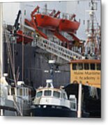 Boats Of Maine Maritime Academy Metal Print