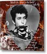 Bob Dylan Art Metal Print