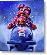 Bobsled Metal Print