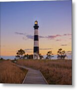 Bodie Island Lighthouse Sunset Metal Print