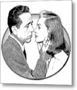 Bogie And Bacall Metal Print