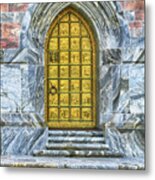 Bok Tower Door Metal Print