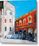 Bologna Plaza Metal Print