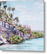 Bonefish Creek Watercolour Study Metal Print