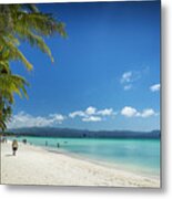 Boracay Island Tropical Coast Landscape In Philippines Metal Print