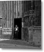 Bordeaux Church Door Metal Print