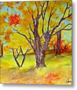 Boston Autumn Metal Print