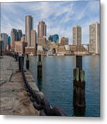 Boston Cityscape From The Seaport District 3 Metal Print