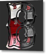 Boston Red Sox B Logo Metal Print