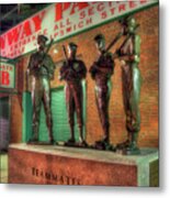 Boston Red Sox Teammates Statue - Fenway Park Metal Print
