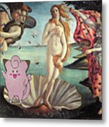 Botticellimon Birth Of Venus Metal Print