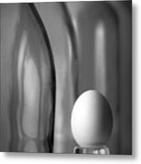 Bottles And Egg Metal Print