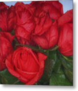 Bouquet Of Red Roses Metal Print