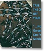 Brain Chains Metal Print