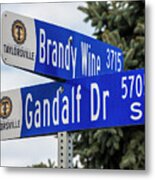 Brandywine And Gandalf Street Signs Metal Print