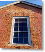 Brick House Window Metal Print